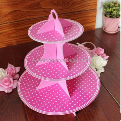 China Grease Resistant Cheap 3 Layer Cake Stand For Wedding Or Birthday From Yiwu China for sale