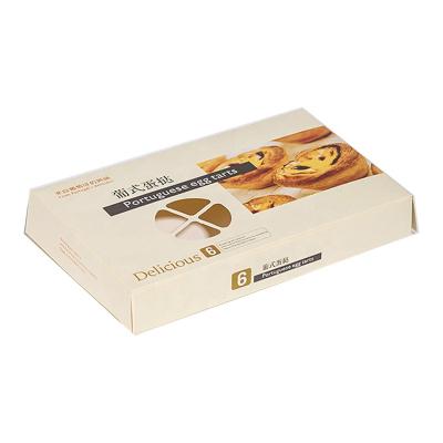 China Hot Selling Recyclable Food Packaging Box For Egg Tart Cake Box for sale