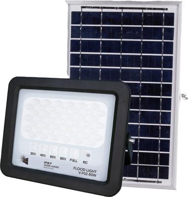 China Solar Solar Street Light All In 1 Plastic ABS 4000K Outdoor Waterproof Solar IP65 Flood Light for sale