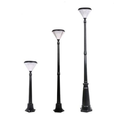 China Wholesale Street Solar Powered Led Light Control Outdoor Black Solar Garden Light for sale