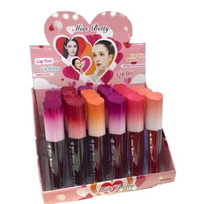 China Custom 6 Colors Waterproof Goddess Pamper Lip Gloss Charm Fancy Lips Water Beautify Lipstick for sale