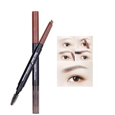 China Private Label Waterproof Custom Eyebrow Pencils Slim Waterproof Eyebrow Pencil With Brush for sale