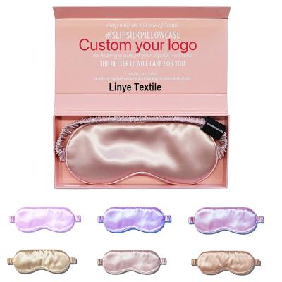 China Hot Seller Anti-Wrinkle Manufacturers Custom Natural Travel Silk Sleep / Eye Mask 100% Silk for sale