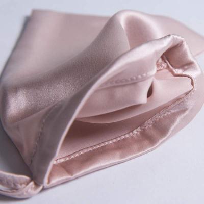 China Hot Sale Custom Eye Bag Silk Mask Silk Drawstring Bag Cover for Scrunchies and Eye Mask and Pillow Case 100% Silk for sale