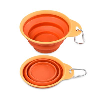 China Sustainable Collapsible Collapsible Dog Cup Expandable Water Bowl Dish for sale