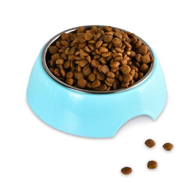 China Sustainable Anti-Slip Stainless Steel Pet Bowl Single Dog Food Water Bowls for sale