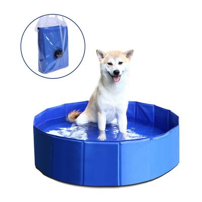 China Sustainable Pet Bathe Product Collapsible Collapsible Dog Swimming Pool PVC Pet Pool for sale