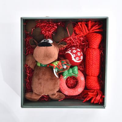 China Cute Dog Toy Set Christmas Dog Toy Elk Pet Viable Funny Creative Chew Puppy for sale