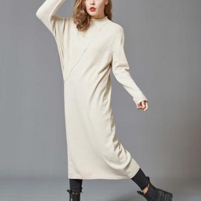 China Anti-Wrinkle Women Plus Size Fleece Sweater Women Casual Oversized Sweater Women Long Maxi Dresses for sale