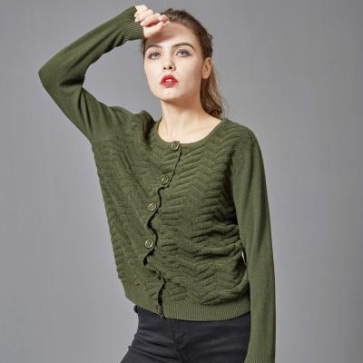 China Anti-wrinkle spring and Autumn New Knitwear Cardigan Sweater slim women knitted top women for sale