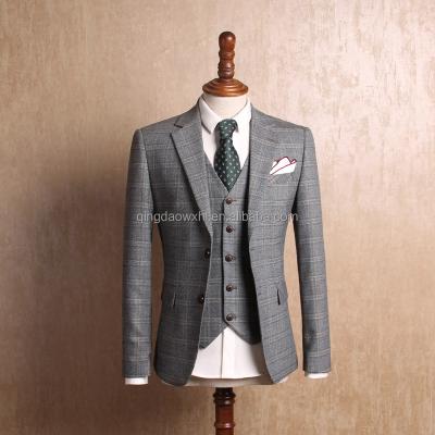 China High End Anti Shrink Bespoke Designer Suits Picture For Men Best Selling Mens Dark Gray Custom Made Suit for sale