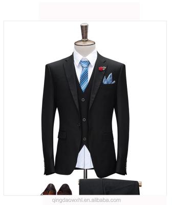 China 100% Wool Branded Anti-Shrink Slim Fit Dark Gray Fashionable Men Suits for sale