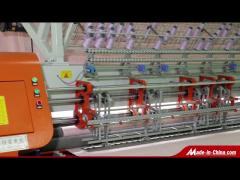 1400rpm high speed multi needle computer lock stitch quilting machine