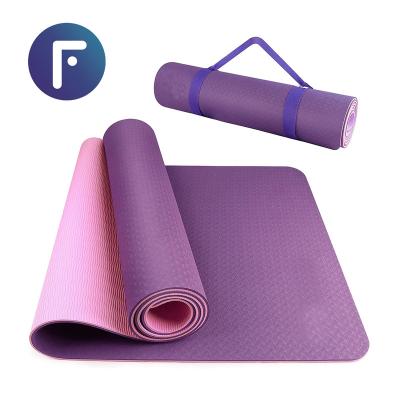 China Durable Anti-Slip Washable Waterproof Custom Printed Nicegood Eco-Friendly Gym For Yoga Mat Matting Instructional Non-Slip Yoga Mat With Strap And Bag for sale