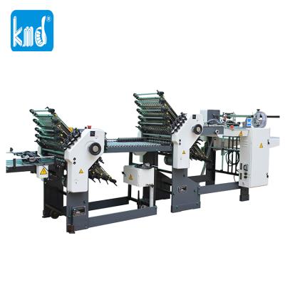 China Factory D01325 KMD 360T 8buckles+6buckles Automatic Paper Folding Machine PLC Touch Screen System for sale