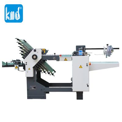 China Factory B01527 kmd 470T 10buckles zigzag fold pharmacy leaflet fold paper folding machine for sale