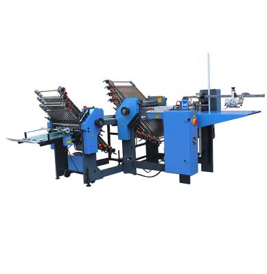 China Factory D01331 KMD 470T quality A3 paper folding machine fold pharma tract cross folding machine for sale