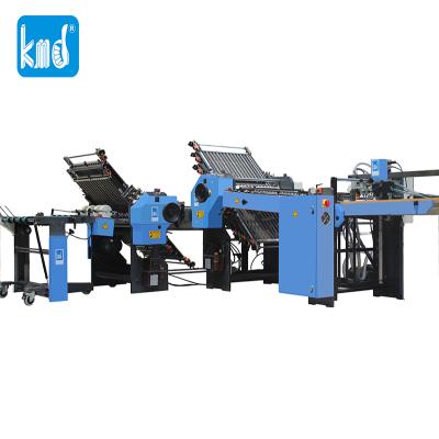 China Factory D0683 KMD 660T high speed and new condition 6buckles+4buckles paper folding machine for sale