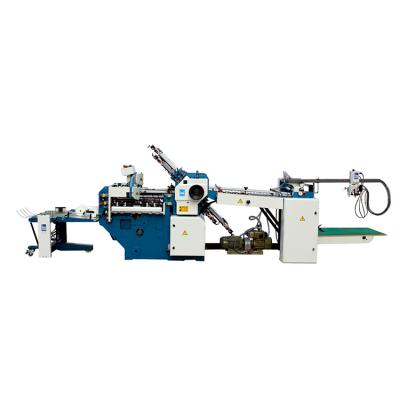 China Factory B1008 KMD 660T 4buckles+3knives Automatic Folding Machine Pharmaceutical Paper Leaflets Paper Making Machine for sale