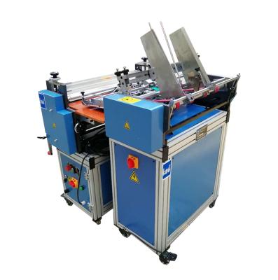 China D0625 CLOTHING kmd Paper Cardboard Glue Coating Machine Automatic Book Gluing Machine Sheet Pasting for sale