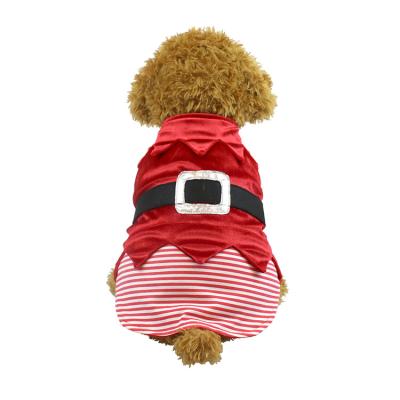 China 2021 Winter Autumn Viable Velvet Christmas Series Warm Cold Shiny Silk Vest Pet Vest For Pet Clothes for sale