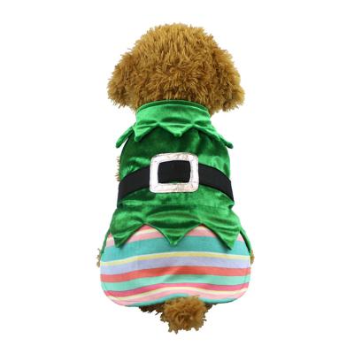 China 2021 Winter Autumn Viable Velvet Christmas Series Warm Cold Shiny Silk Vest Pet Vest For Pet Clothes for sale