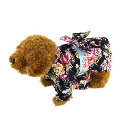 China 2021 spring viable summer cotton Japanese style kimono pet fresh elegant printed jacket for pet clothing clothes for sale