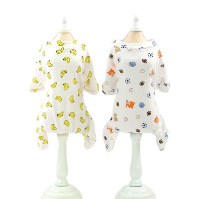 China Various viable patterns are available Cotton Indoor Pet Clothes Quadruped Dog Shirt for sale