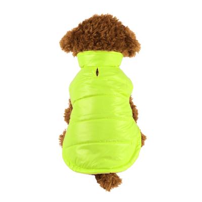 China 2021 Autumn Winter Viable Cold Warm Shinny Down Cloth Cotton Padded Vest Pet Jacket Pet Clothes for sale