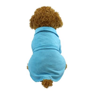 China 2021 Version Viable Absorbent New Product Quicky Drying Pet Bathrobe Pet Pajamas Overalls Pajamas Clothes for sale