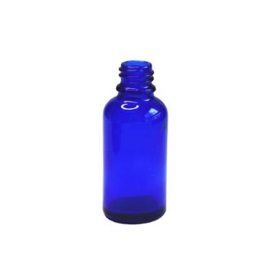 China Personal Care 30ml Empty Blue Essential Oil Glass Bottles With Dropper for sale