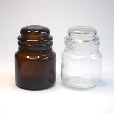 China 100ml glass food jar with cork lid for sale