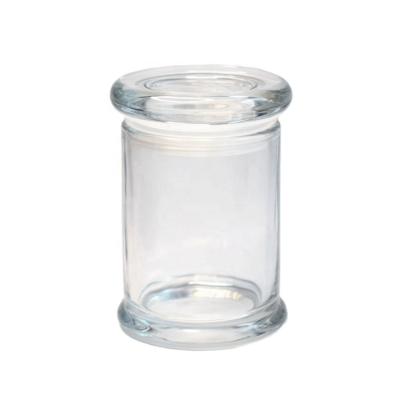 China Gift & Craft 200 Round Glass Scented Candle Jar With Glass Lid for sale