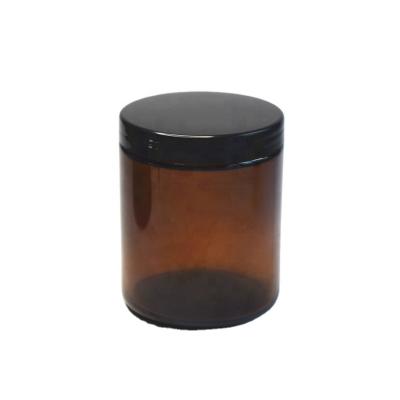 China Gift & Craft 6oz Amber Glass Jar For 200ml Candle Diffuser Candle Amber Glass Jar for sale