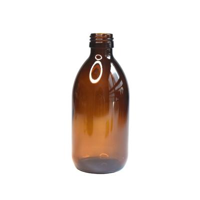 China 300ml Amber Glass Medicine Bottle With Lid for sale