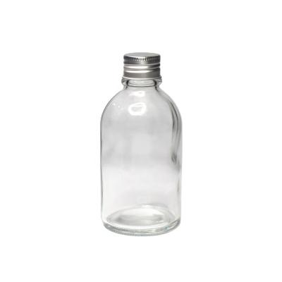 China Glass Beverage Milk Bottles 150ml Glass Beverage Bottle With Lid for sale