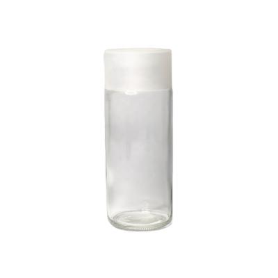 China Hot Selling High Quality Glass Beverage Water Bottle With Soft Sleeve With Silicone Seal With Lids for sale