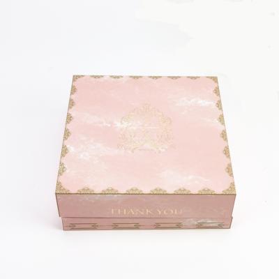 China Recycled Materials Caixa De Embalagem Hard Paper Bases De Carton Para Gift Wrapping Pastel Wedding Favor Pink Boxes for sale