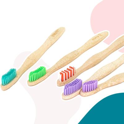 China Eco-friendly Wooden Handle Bamboo Toothbrush Wholesale Tooth Brush Manufacturer for sale