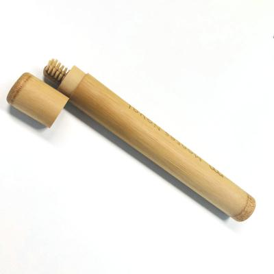 China eco-friendly custom bamboo case/toothbrush holder for travel for sale