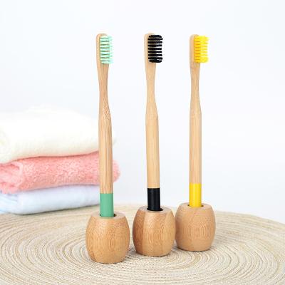 China ECO 100% Sustainable Degradable Toothbrush Holder Holder Set Bamboo Recycling Elegant Beauty for sale