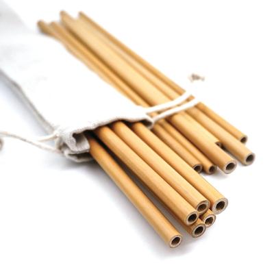 China Healthy Eco Friendly Biodegradable Bamboo Drinking Straws Customized Logo Recycle Bamboo Life Straws for sale