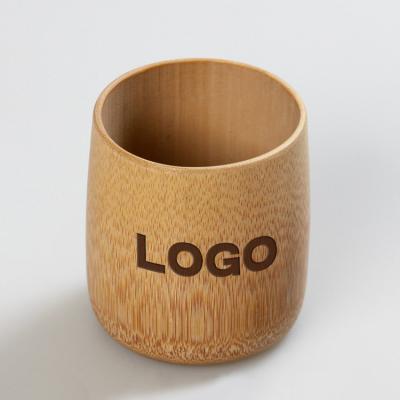 China Eco-Friendly Sustainable Handmade Tableware Cup 100% Reusable Drinking Natural Bamboo Cup for sale