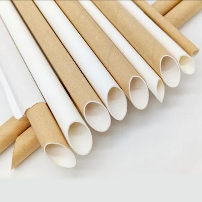 China Minimalist Amazon Hot Sale Biodegradable Kraft Straw , Eco - Friendly Kraft Paper Straws for sale