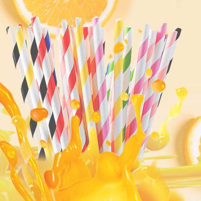 China Bubble Tea Reusable Eco-Friendly Biodegradable Disposable Individually Wrapped Drinking Paper Straw Minimalist for sale