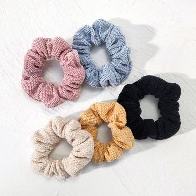 China Factory direct winter new style hair color comfortable girls scrunchies environmental friendly ties direct towel for sale