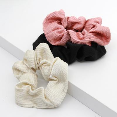 China JOJO Elastic Hairband Women Ponytail Hair Ties Vintage Granular Scrunchies Environmental Friendly Head Ties Color Holder For Kids for sale