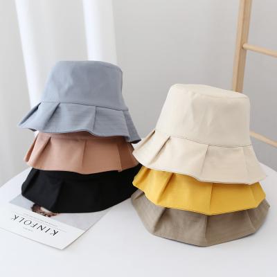 China Fashion Wrinkle Designer Customized Cotton Summer Environmentally Friendly Fisherman Bucket Hats for sale