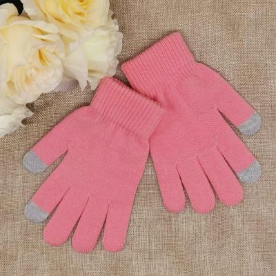 China Custom Made Environmental Friendly Screen Mitten Outdoor Mitten Ski Sports Fashion Household Touch Warm Gloves For Women for sale