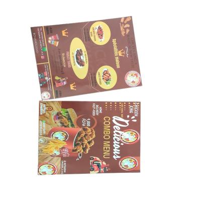 China paper & Cardboard Goods Secondary Product Printing Restaurant Menu Printing Poster Supplier for sale